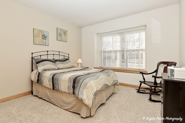 bedroom with carpet floors