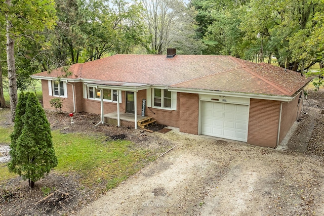 ranch-style house with a garage