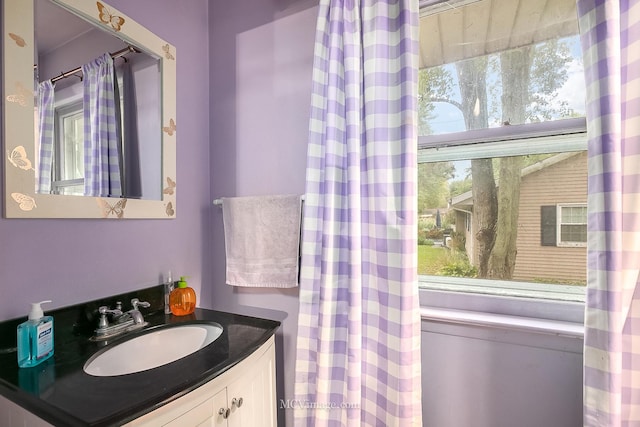 bathroom with vanity