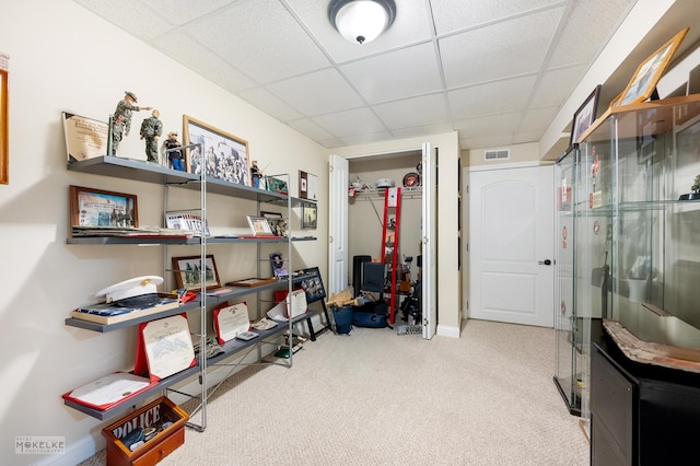 storage room with visible vents