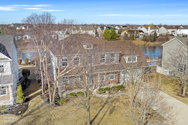 bird's eye view with a residential view