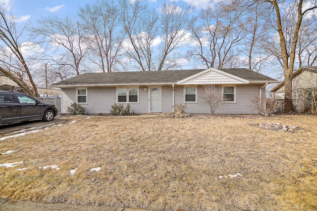 view of ranch-style home