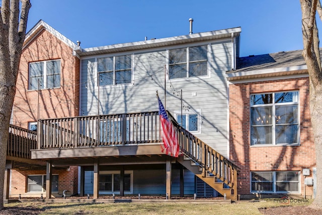 view of rear view of property