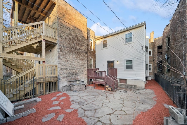 rear view of house featuring a patio area