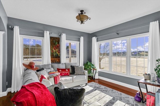 sunroom / solarium with plenty of natural light