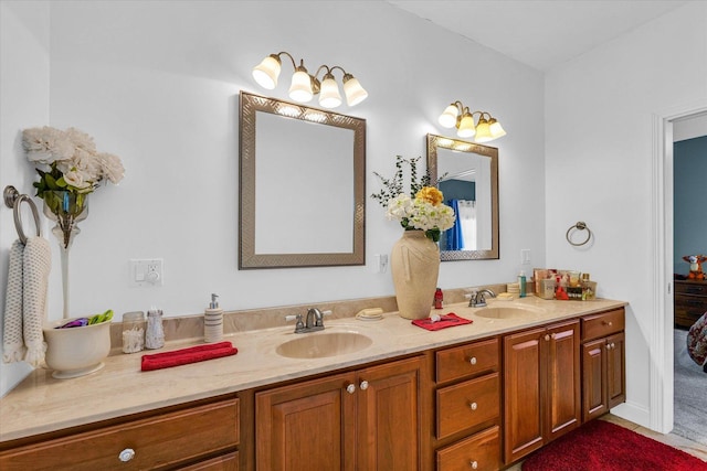 bathroom with vanity