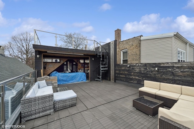 view of patio / terrace featuring outdoor lounge area