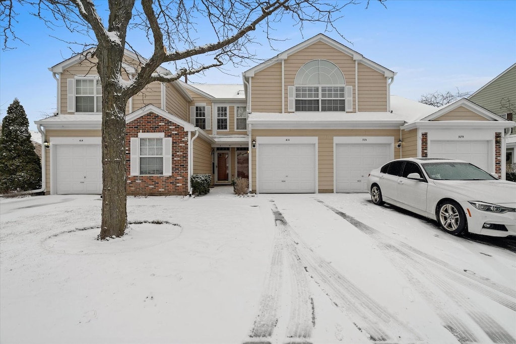 front of property featuring a garage