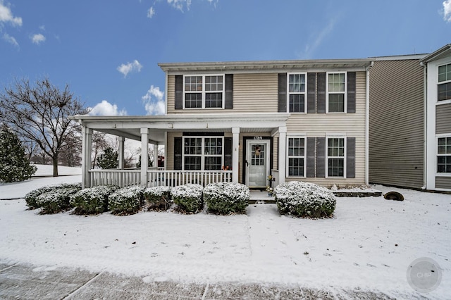 view of front of home with a porch