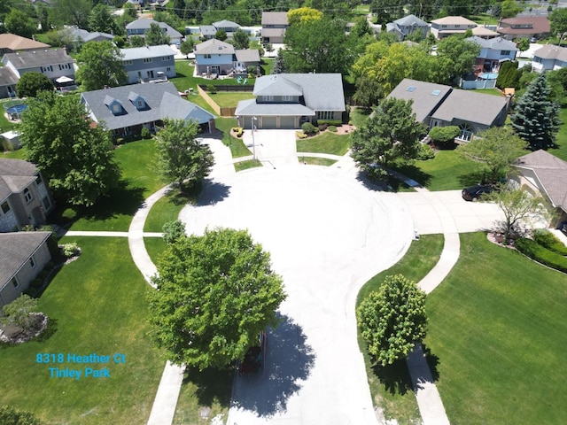 drone / aerial view featuring a residential view