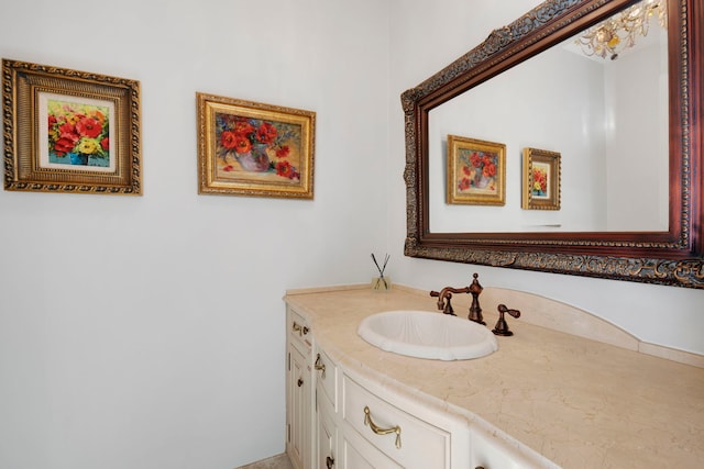 bathroom featuring vanity