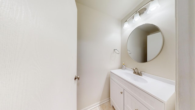 bathroom featuring vanity and tile patterned floors