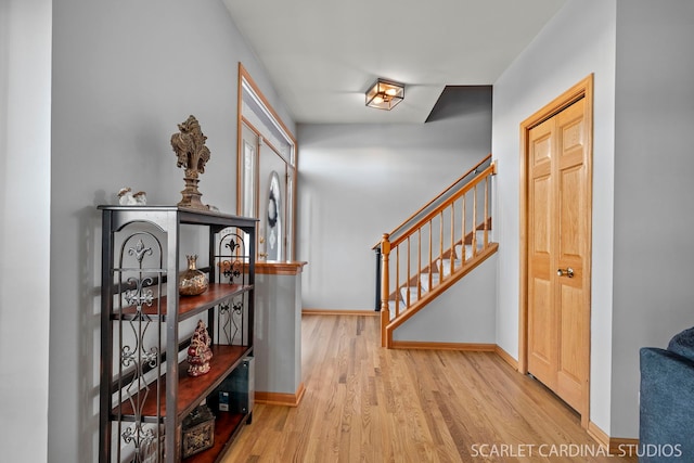 interior space featuring light hardwood / wood-style flooring