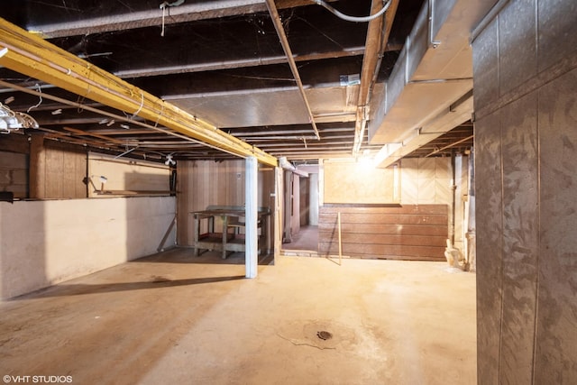 view of basement