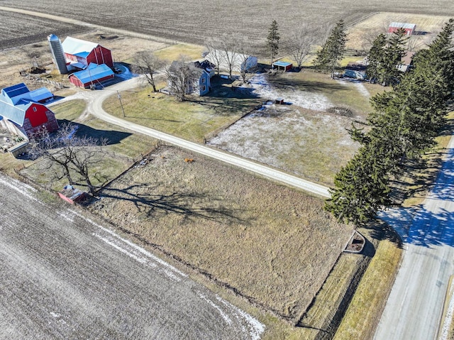 drone / aerial view featuring a rural view