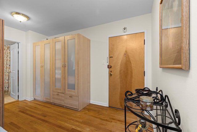 interior space featuring light hardwood / wood-style floors