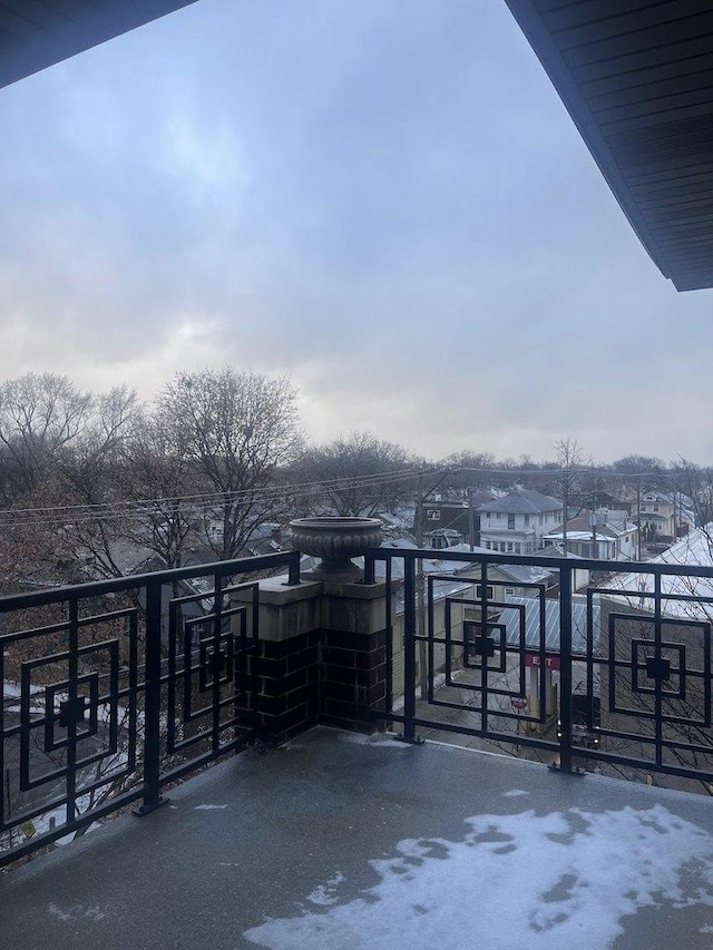 view of patio / terrace with a balcony