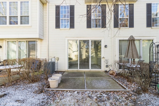 rear view of house with a patio area