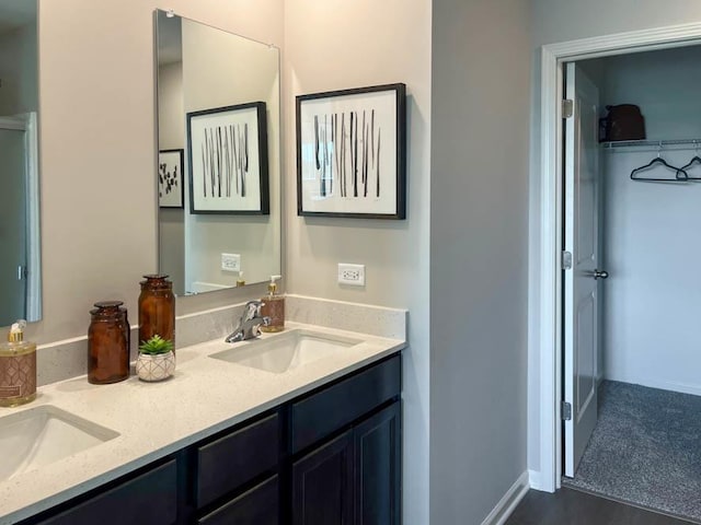 bathroom featuring vanity