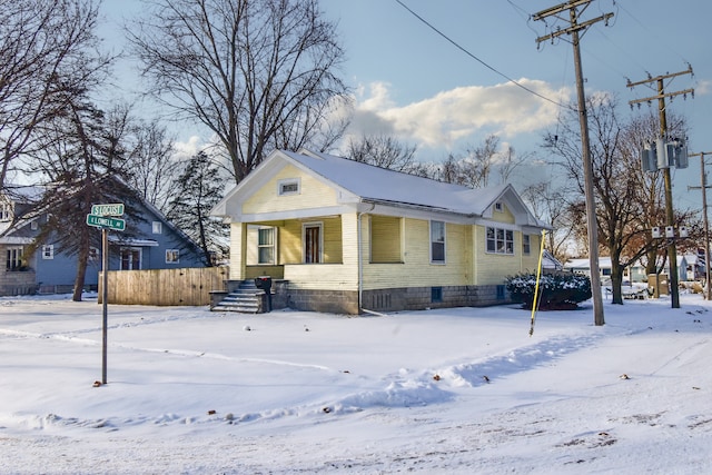 view of front of property