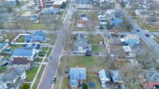 bird's eye view featuring a residential view