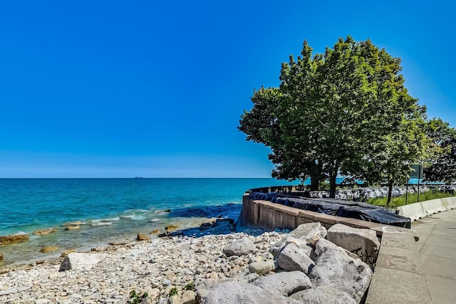 water view featuring a view of the beach