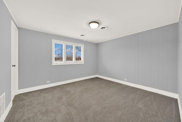 view of carpeted empty room