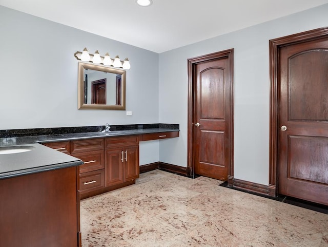 bathroom with vanity