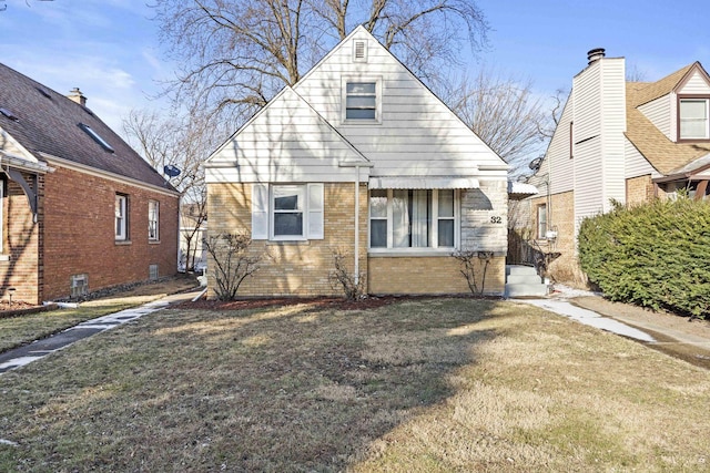 exterior space with a lawn