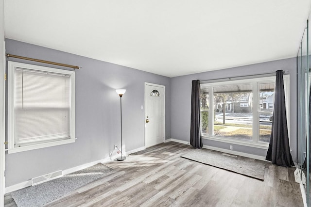 entryway featuring light hardwood / wood-style flooring