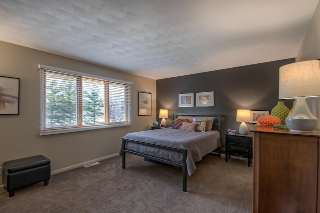 bedroom with carpet floors