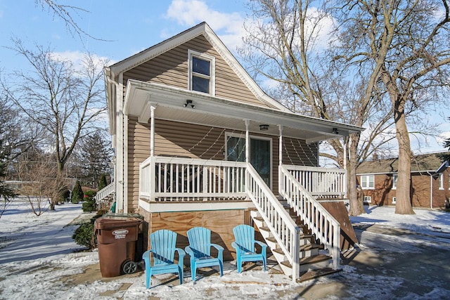 view of front of house featuring a porch