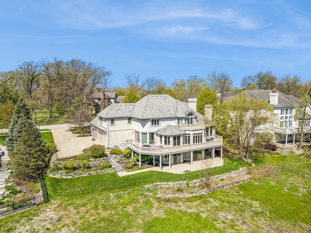 birds eye view of property