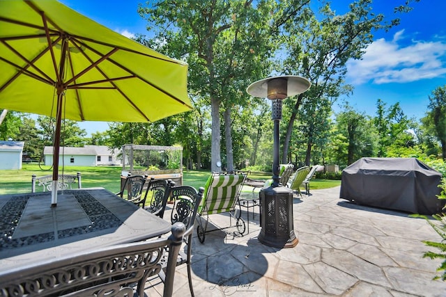 view of patio / terrace with grilling area