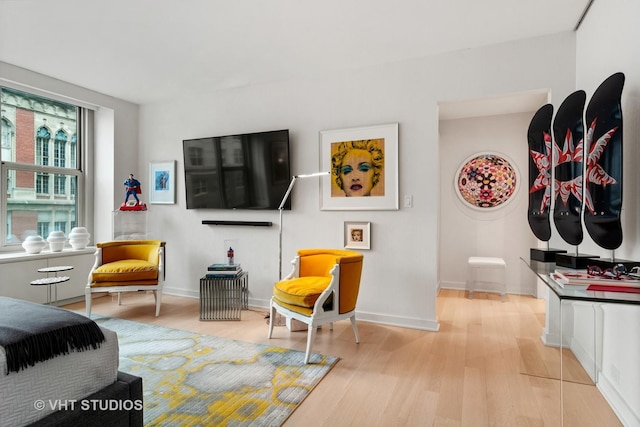 interior space featuring light hardwood / wood-style floors