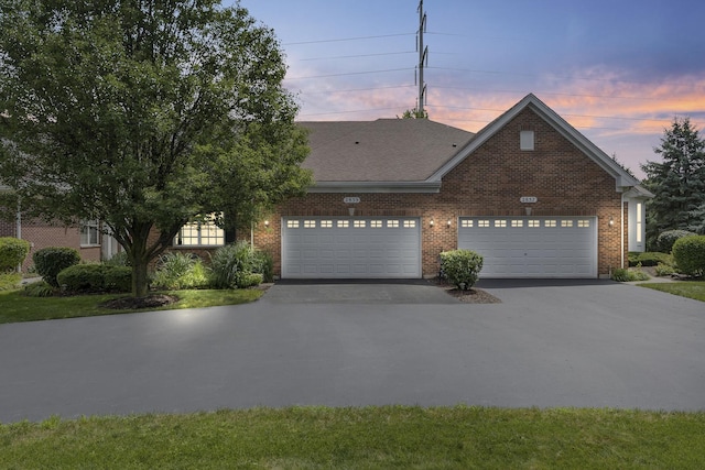 view of front of home featuring a garage