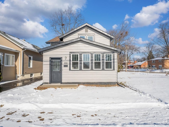 view of front of home