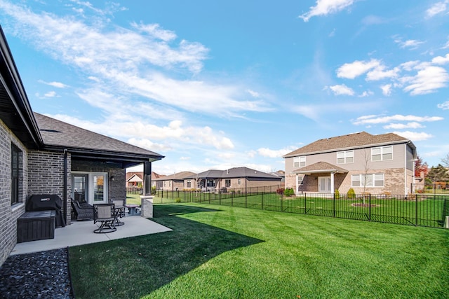 view of yard with a patio