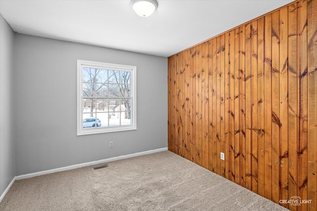 view of carpeted empty room