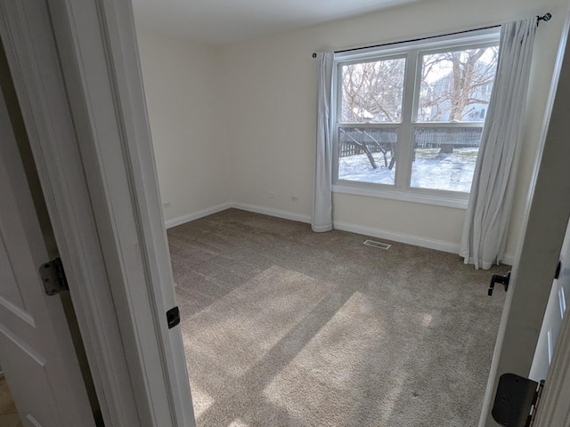 view of carpeted empty room