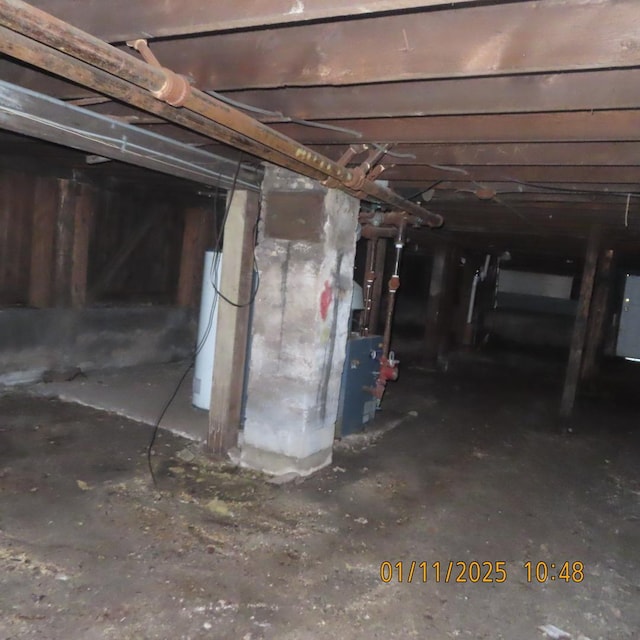 view of basement