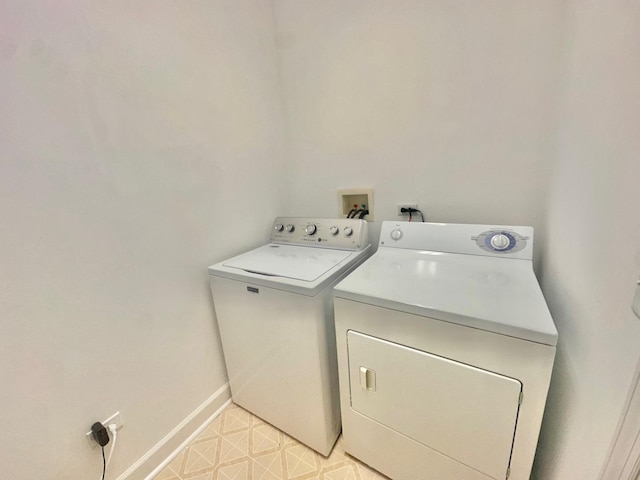 laundry area with washing machine and clothes dryer