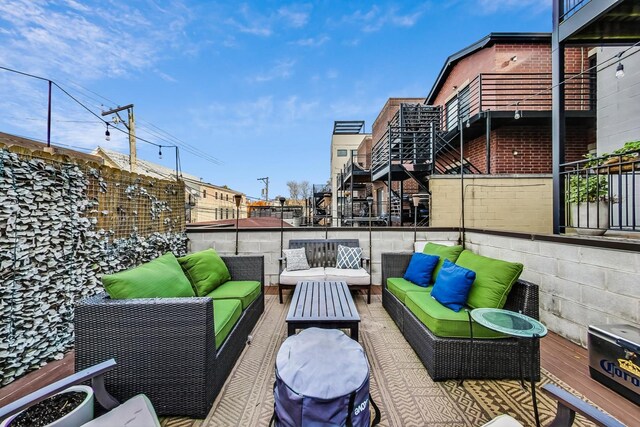 view of patio / terrace with outdoor lounge area