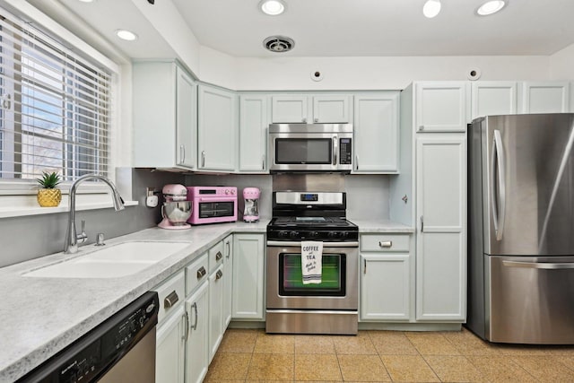 kitchen featuring sink and appliances with stainless steel finishes