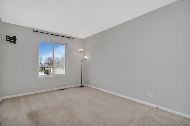 view of carpeted empty room