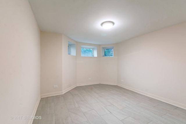 unfurnished room featuring light hardwood / wood-style flooring