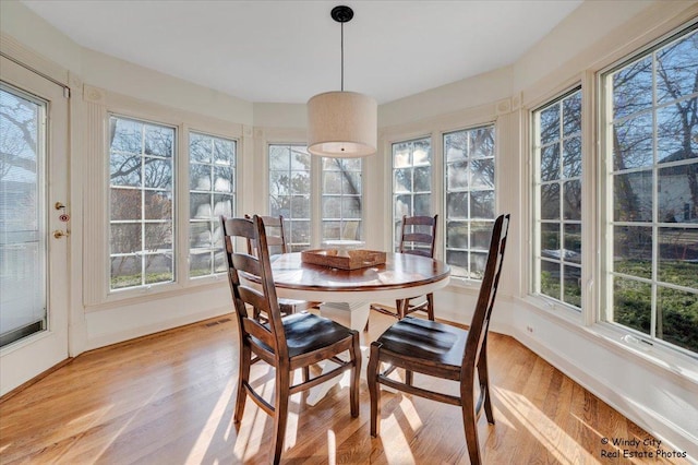 sunroom featuring plenty of natural light