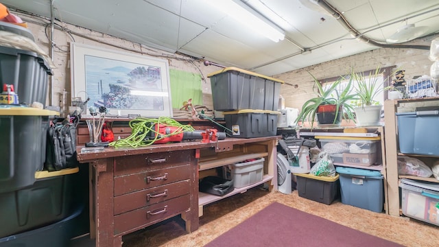 view of storage room