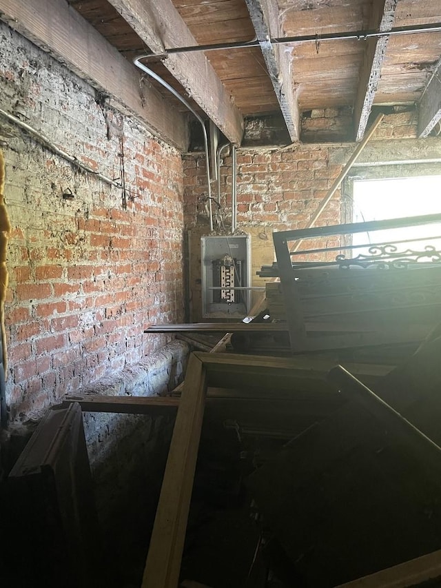 kitchen with wooden ceiling