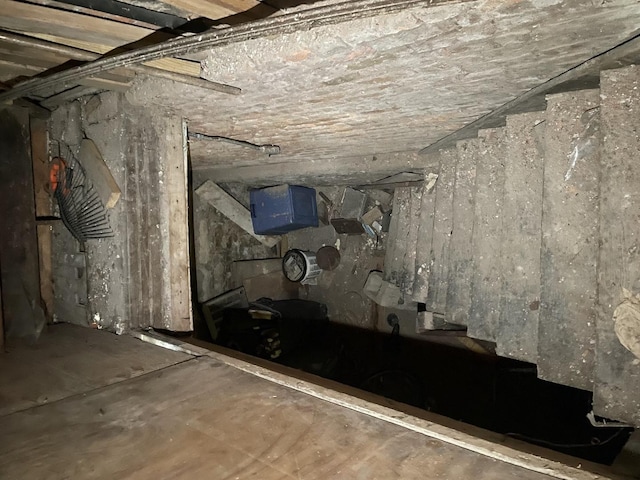 view of basement